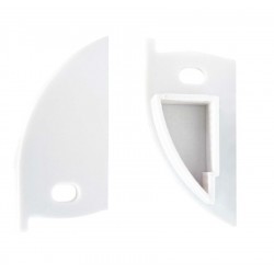 Tapa Final salida cable Derecha Blanca para Perfil Aluminio Superficie pared Cornisa PRO PSPC1836AB