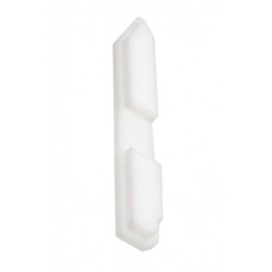 Tapa Final Perfil Rodapié aluminio lacado Blanco PRO PSR5810B, Pack 2Ud