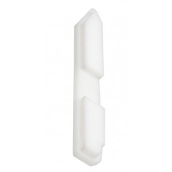 Tapa Final Perfil Rodapié aluminio lacado Blanco PRO PSR8010B, Pack 2Ud