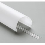 Difusor Opal redondo para perfil Aluminio Anodizado PS3312, barra de 3 Metros