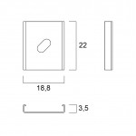 Grapa Fijación para perfil Aluminio Anodizado PS3312 (2Ud)