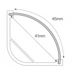 Difusor Opal para Perfil C PA3030A, barra 2 Metros