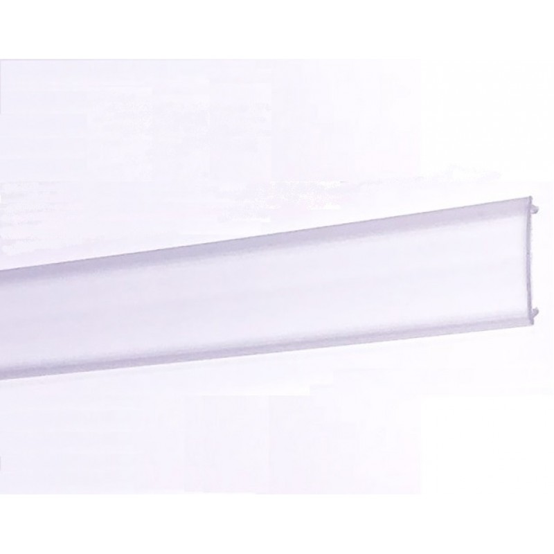 Difusor transparente perfil de aluminio para tiras de led.