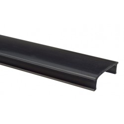 Difusor Negro para Perfil Aluminio Empotrar U7E 25x8mm PE2508P, PE2808B, PE2508N
