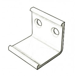 Grapa Fijación Transparente Perfil empotrar suelo pisable aluminio anodizado LINE 19,2x8,3mm