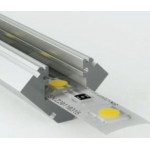 Perfil Angulo aluminio anodizado 19x19mm para tiras LED, barra 2 Metros