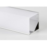 Perfil Aluminio Angulo 30x30mm. R para tiras LED de hasta 19mm, barra 2 Metros