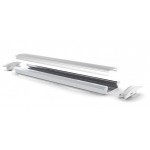 Perfil Aluminio Empotrar BASIC Blanco 23x8mm. para tiras LED, barra 2 Metros -completo- Perfil Aluminio Empotrar BASIC Blanco 23x8mm. para tiras LED, barra 2 Metros -completo-