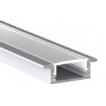 Perfil Aluminio Empotrar ECO 23x8mm. para tiras LED, barra 2 Metros -completo- Plata, Negro ó Blanco (desde 3,50€/mt.) Perfil Aluminio Empotrar ECO 23x8mm. para tiras LED, barra 2 Metros -completo- Plata, Negro ó Blanco (desde 3,50€/mt.)