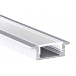 Perfil Aluminio Empotrar ECO 23x8mm. para tiras LED, barra 2 Metros -completo- Plata, Negro ó Blanco (desde 3,50€/mt.) Perfil Aluminio Empotrar ECO 23x8mm. para tiras LED, barra 2 Metros -completo- Plata, Negro ó Blanco (desde 3,50€/mt.)