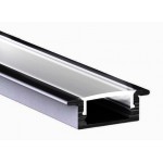 Perfil Aluminio Empotrar ECO 23x8mm. para tiras LED, barra 2 Metros -completo- Plata, Negro ó Blanco (desde 3,50€/mt.) Perfil Aluminio Empotrar ECO 23x8mm. para tiras LED, barra 2 Metros -completo- Plata, Negro ó Blanco (desde 3,50€/mt.)