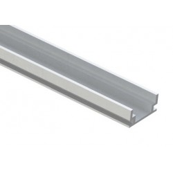 Perfil empotrar suelo pisable aluminio anodizado 19,2x8,3mm para tiras LED, barra 2 Metros