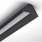 Tapa Final Perfil Redondo aluminio Negro 19,7mm con reflector PR2015AN