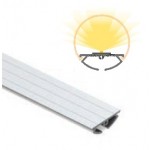 Perfil Aluminio anodizado para difusor Redondo PRO 30mm. para tiras LED, barra 2 Metros