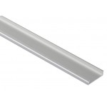 Perfil Aluminio Anodizado Superficie Flexible 18x6mm. para tiras LED, barra de 2 Metros, Plata