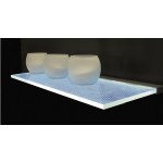 Perfil Aluminio anodizado Superficie Colgar 15x31mm. para tiras LED, barra 3 Metros