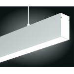 Perfil Aluminio anodizado Superficie Colgar 15x31mm. para tiras LED, barra 3 Metros