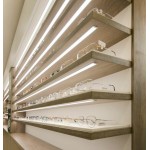 Perfil Aluminio lacado Blanco Superficie 40x5,6mm. para tiras LED, barra de 2 Metros
