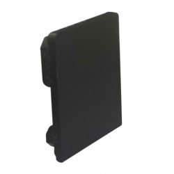 Tapa Final Negra para perfil anodizado PS2020AN con difusor Cuadrado.