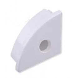 Tapa Final blanca Salida Cable Perfil Aluminio Angulo ECO 16x16mm