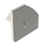 Tapa Final salida cable para Perfil Aluminio Angulo LINE PA1817, acabado Blanco, Gris ó Negro