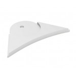 Tapa Final Perfil Redondo aluminio Blanco 19,7mm con reflector PR2015AB
