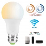 Lámpara LED Standard E27 10W CCT Wifi, para Smartphone y control voz