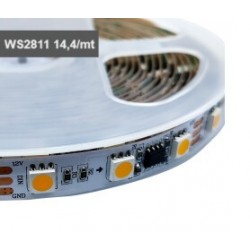 Tira de led flexible de 5 metros SMD 5050 60 led / m Blanco Frío