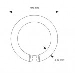 Tubo LED circular G10q 400mm 32W Blanco Frío