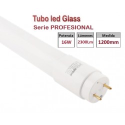 Tubo LED T8 1200mm Cristal 16W PRO, conexión 1 lado