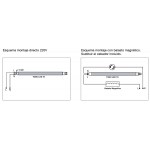 Tubo LED T8 1200mm Cristal 16W PRO, conexión 1 lado
