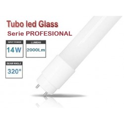 Tubo LED T8 900mm PRO Cristal 14W, conexión 1 lado