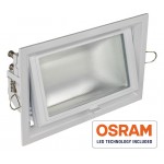 Foco Rectangular empotrar LED 50W Blanco