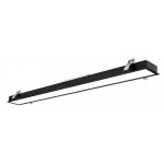 Luminaria lineal Empotrar LED 1200mm 40W, Blanco ó Negro