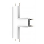Unión en T para Luminaria lineal Empotrar LED Blanco ó Negro