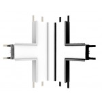 Unión en T para Luminaria lineal Empotrar LED Blanco ó Negro