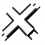 Unión en X para Luminaria lineal Empotrar LED Blanco ó Negro