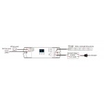 Controlador para tira PIXEL led Digital 5V/24V con 2 entradas pulsador
