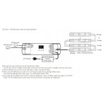Controlador para tira PIXEL led Digital 5V/24V con 2 entradas pulsador