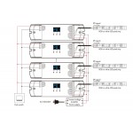 Controlador para tira PIXEL led Digital 5V/24V con 2 entradas pulsador