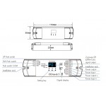 Controlador para tira PIXEL led Digital 5V/24V con 2 entradas pulsador y Wifi