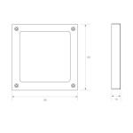 Mando Pared Controlador RF Monocolor, RGB, RGBW, CCT, RGB+CCT. hasta 4 zonas