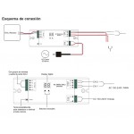 Regulador TRIAC DALI para LED 100-240V 2 canales 2 dirección 240-500W