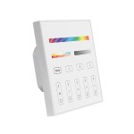 Mando Empotrar Controlador RF Monocolor, RGB, RGBW, CCT, RGB+CCT. hasta 4 zonas