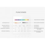 Mando Empotrar Controlador RF Monocolor, RGB, RGBW, CCT, RGB+CCT. hasta 4 zonas