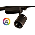 Foco Carril Trifásico LED COB MD6 40W Citizen, CRI>90 Negro