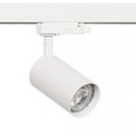 Foco Blanco ó Negro, Carril trifasico LED, Lámpara GU10 