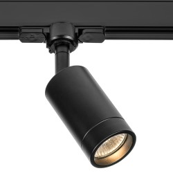 Foco Carril trifasico LED Negro, Lámpara GU10 