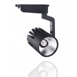 Foco Carril Monofásico LED COB 30W 35º Negro