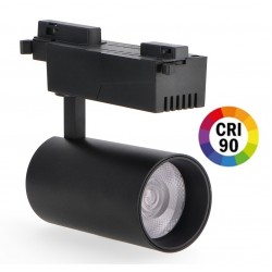 Foco Carril IS Monofásico LED COB 30W 36º Negro